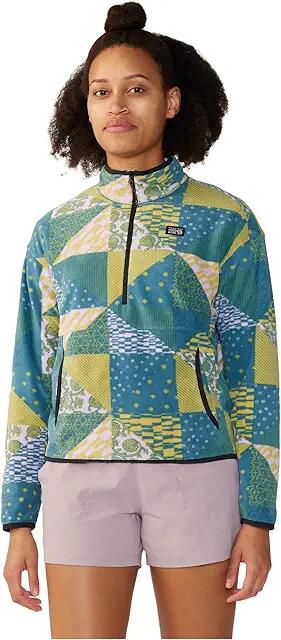 Mountain Hardwear Novelty Microchill Pullover (Wisteria Quilt Print) Women's Clothing Cover