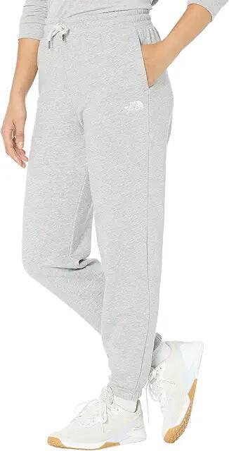 The North Face Half Dome Fleece Sweatpants (TNF Light Grey Heather/TNF White) Women's Clothing Cover