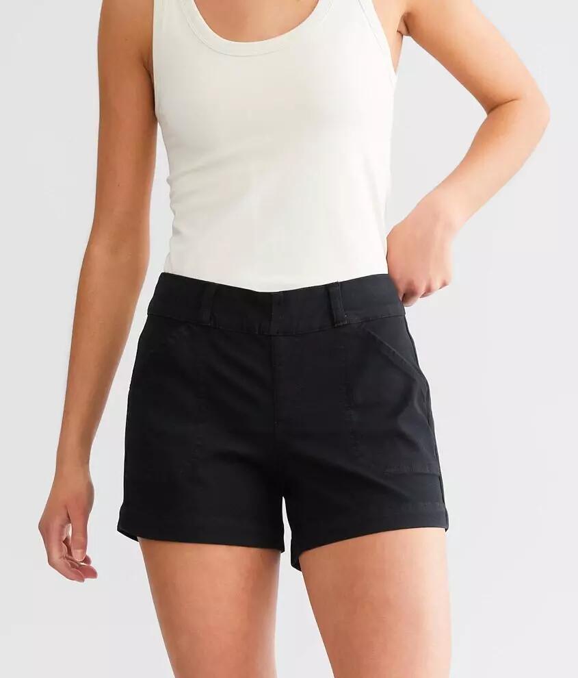 Buckle Black Pull-On Chino Stretch Short Cover