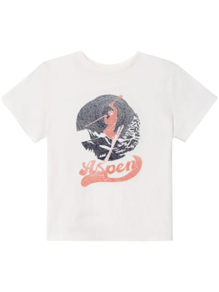 RE/DONE Aspen print T-shirt - White Cover