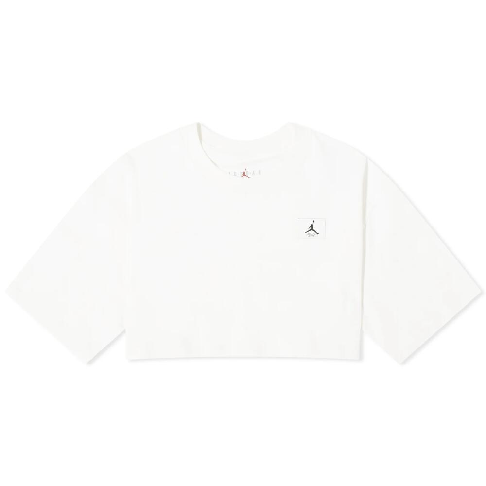 Air Jordan Women's Crop T-Shirt in Sail Cover