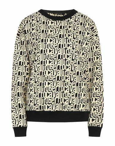 Roberto Cavalli Woman Sweatshirt Light yellow Cotton Cover