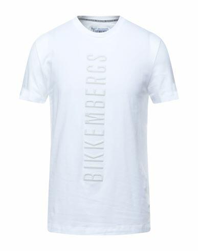 Bikkembergs Man T-shirt White Cotton, Elastane Cover