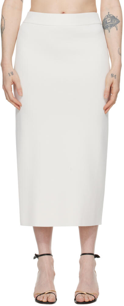 The Frankie Shop White Solange Midi Skirt Cover