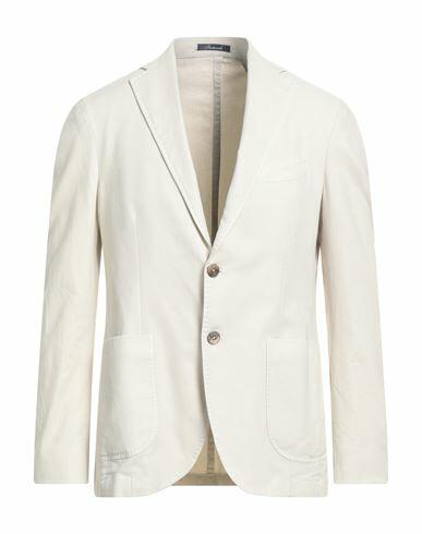 Iesse Man Blazer Ivory Lyocell, Cotton, Elastane Cover