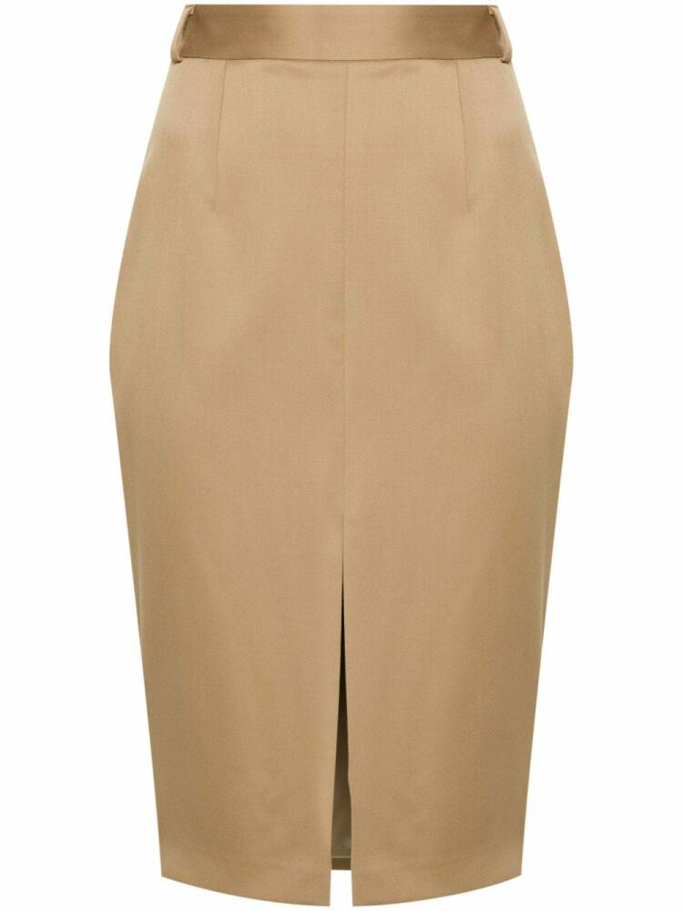 STYLAND mid-rise midi pencil skirt - Neutrals Cover