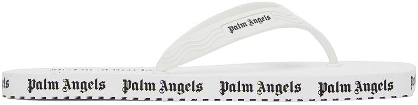 Palm Angels White Logo Sandals Cover