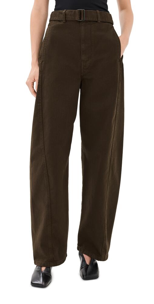 Lemaire Twisted Belted Pants Espresso Cover