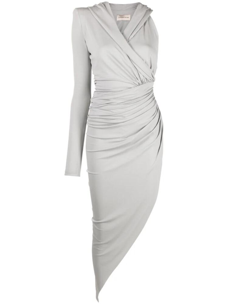 Alexandre Vauthier one-shoulder asymmetric midi dress - Silver Cover