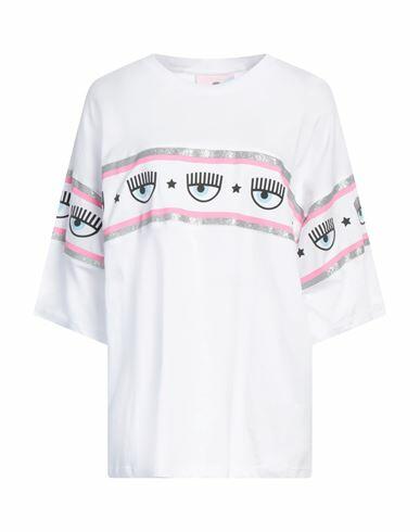 Chiara Ferragni Woman T-shirt White Cotton Cover