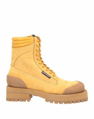 Palm Angels Man Ankle boots Ocher Leather Cover