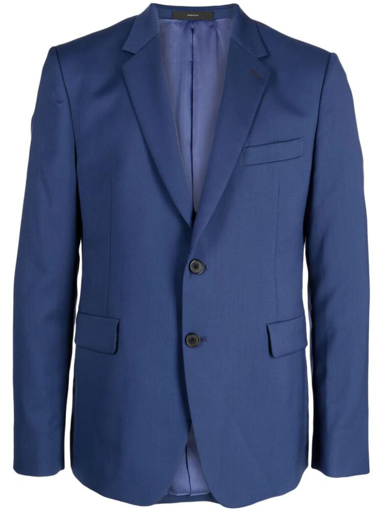 Paul Smith single-breasted wool blazer - Blue Cover