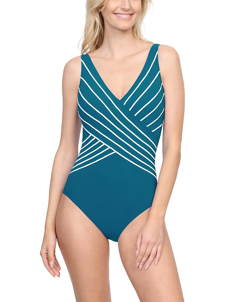 Gottex Embrace Surplice One Piece With Tummy Control One Piece Cover