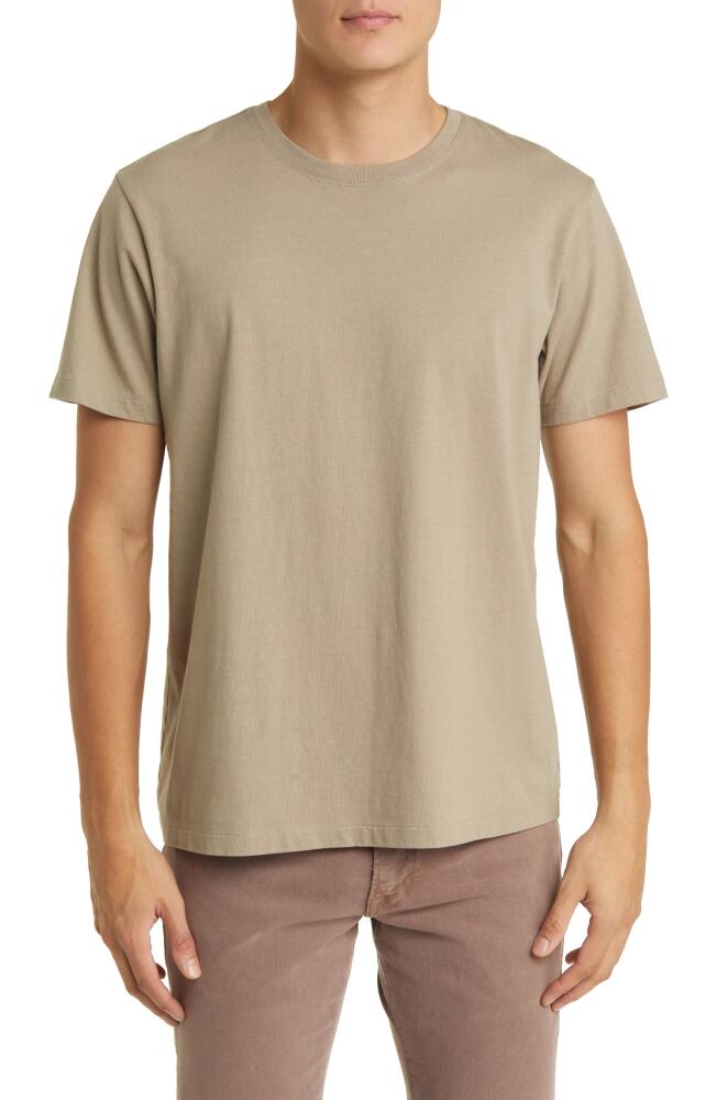 FRAME Logo Cotton T-Shirt in Stone Beige Cover