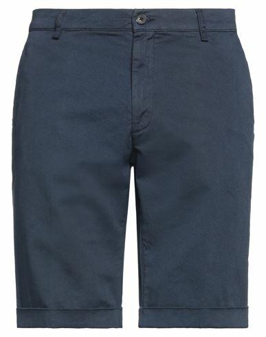 Trussardi Man Shorts & Bermuda Shorts Midnight blue Cotton, Elastane Cover