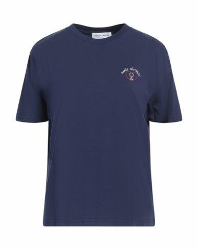 Maison Labiche Woman T-shirt Navy blue Organic cotton Cover