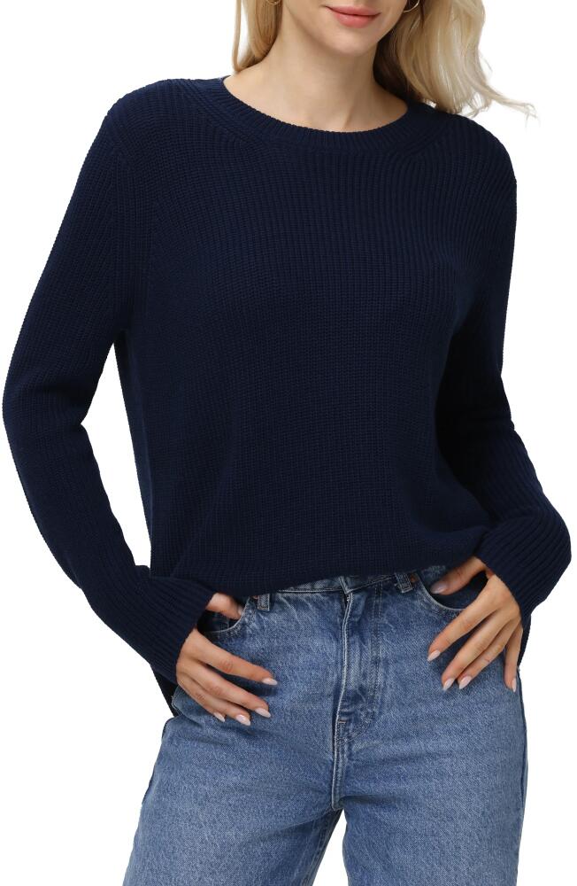 525 Emma High-Low Sweater in Dark Blue Cover