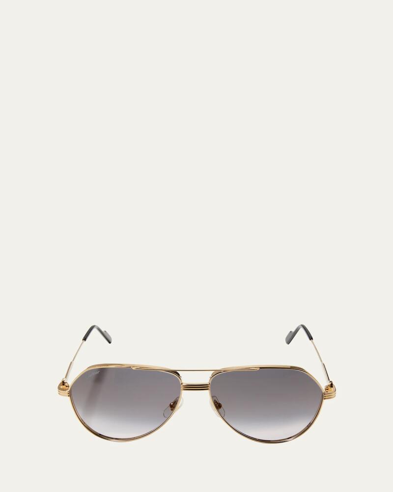 Cartier Gradient Metal Aviator Sunglasses Cover