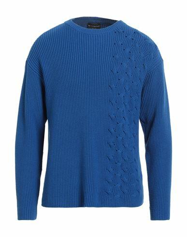 Emporio Armani Man Sweater Blue Cotton, Polyamide Cover