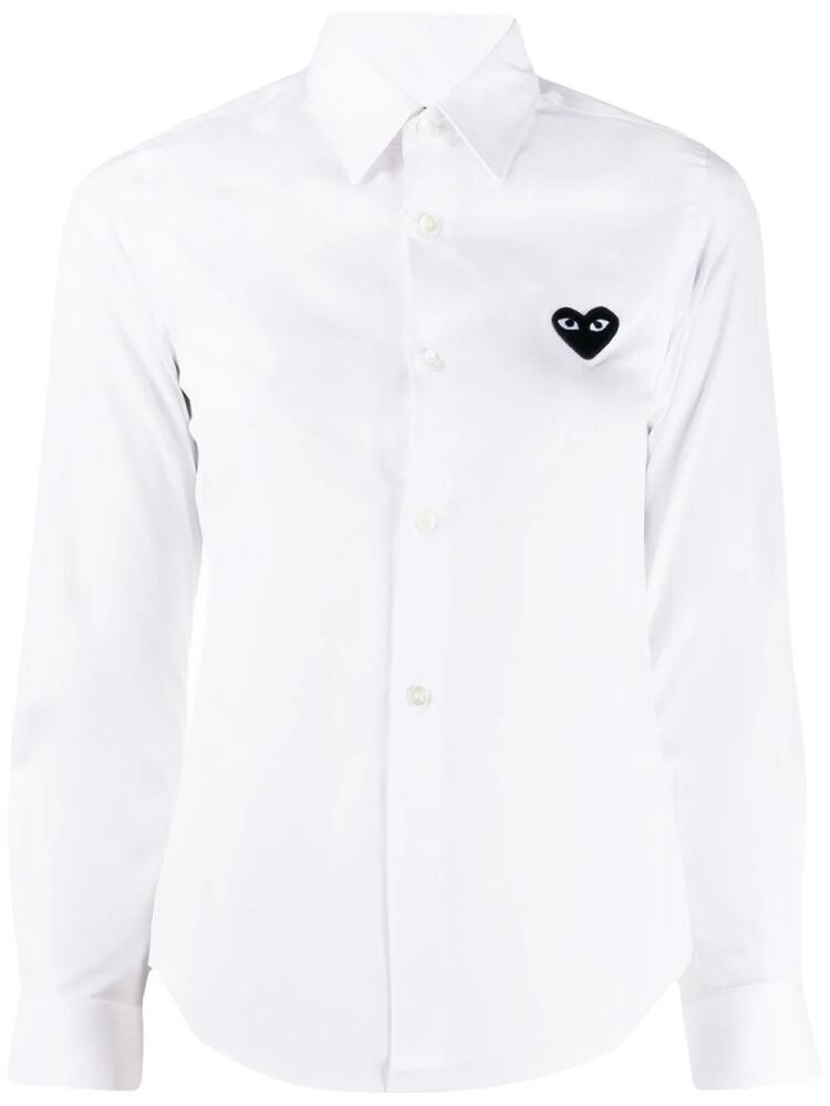 Comme Des Garçons Play long sleeve logo shirt - White Cover