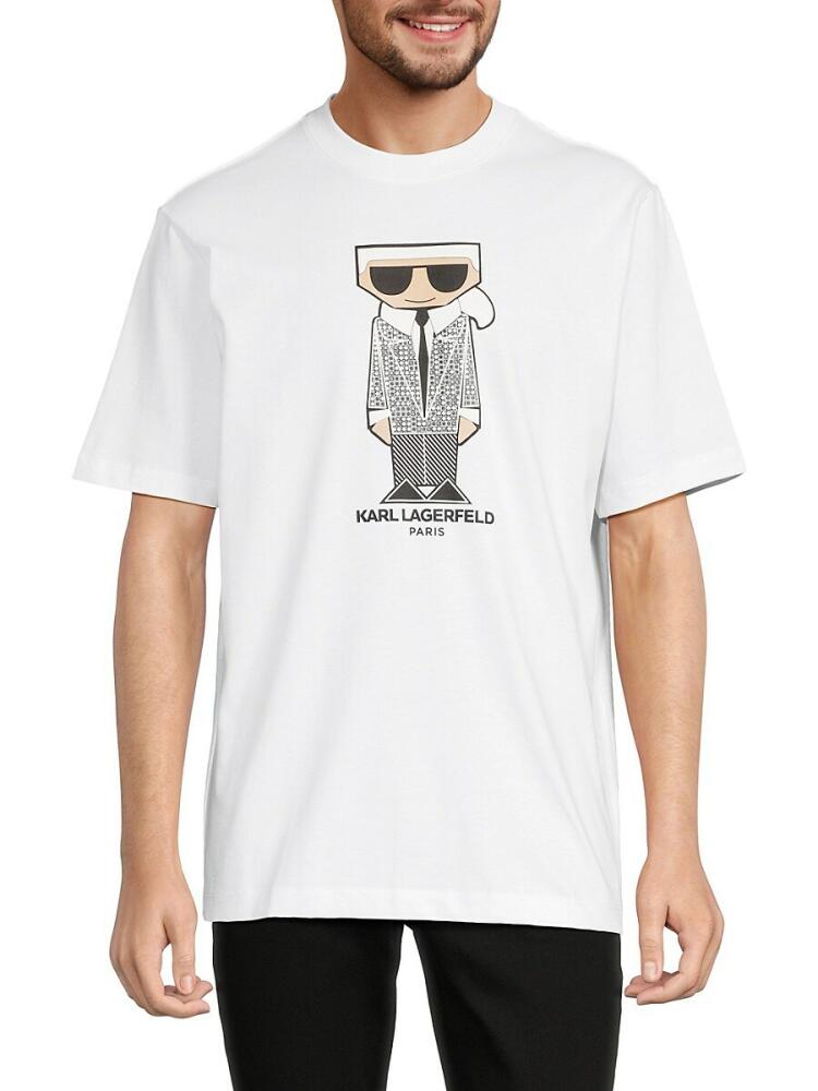 Karl Lagerfeld Paris Men's Karl Logo T-Shirt - White Cover