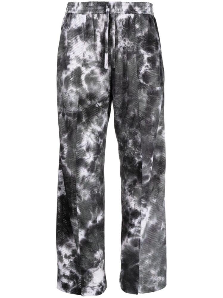 Off Duty Bu abstract-print wide-leg trousers - Black Cover