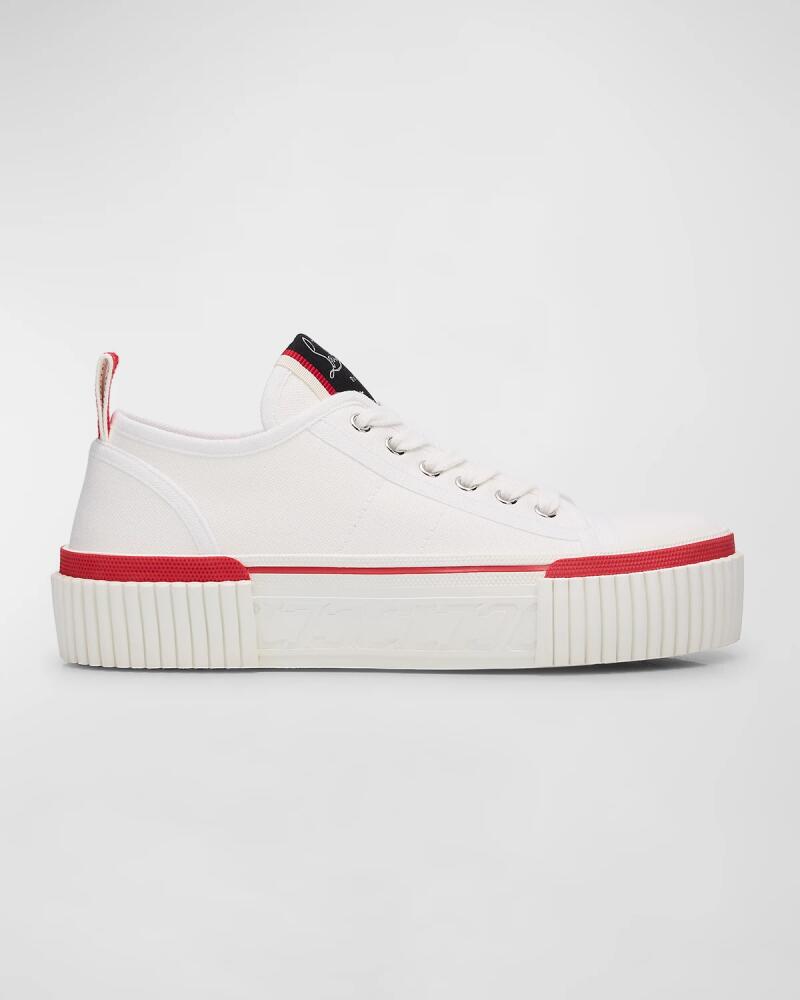 Christian Louboutin Super Pedro Low-Top Red Sole Sneakers Cover