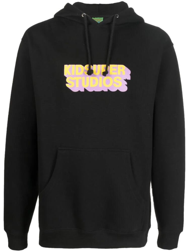 KidSuper 3D logo-print hoodie - Black Cover