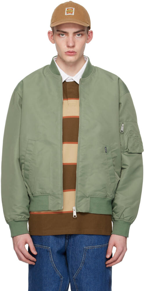 Carhartt Work In Progress Green Otley Bomber Jacket Cover