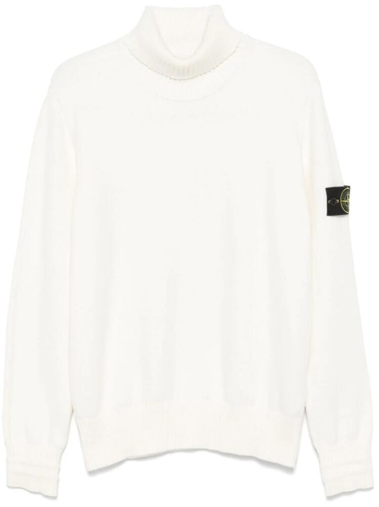 Stone Island Compass-badge sweater - White Cover