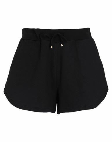 Valentino Garavani Woman Shorts & Bermuda Shorts Black Cotton, Polyamide Cover