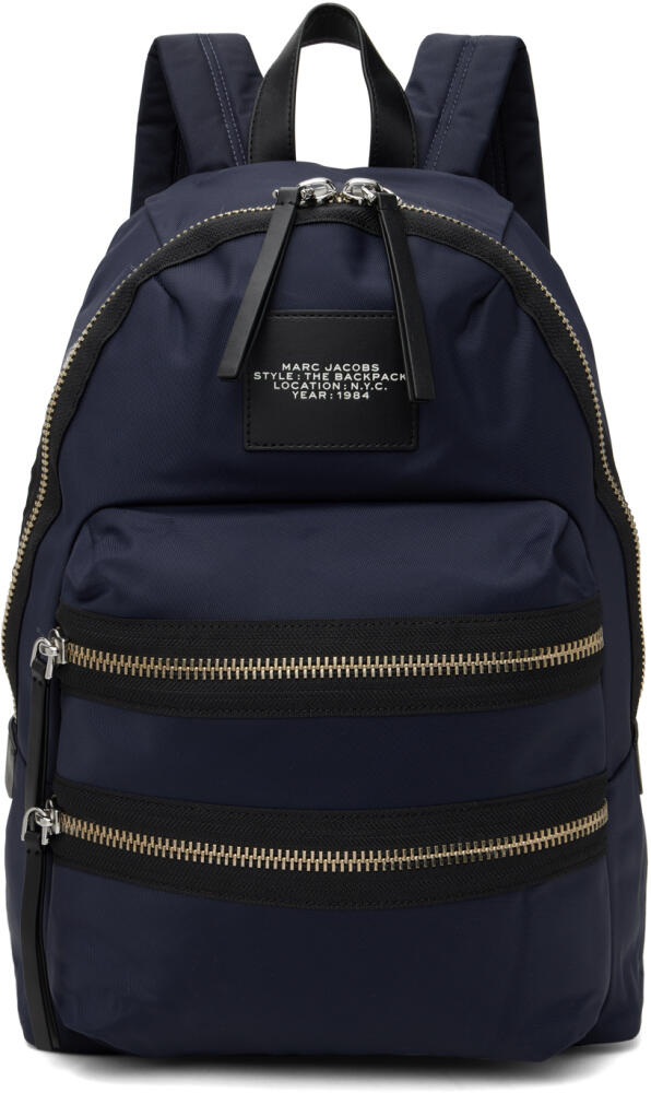 Marc Jacobs Navy 'The Biker Nylon' Large Backpack Cover