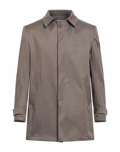 Squad² Man Overcoat & Trench Coat Khaki Polyester, Cotton, Elastane Cover