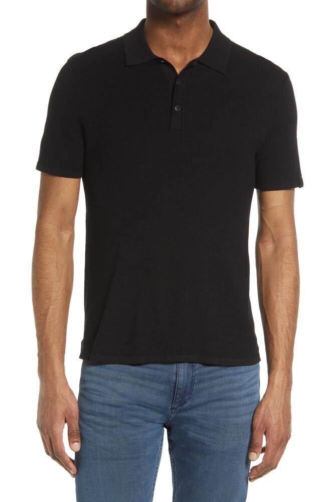 rag & bone Harvey Knit Polo in Black Cover