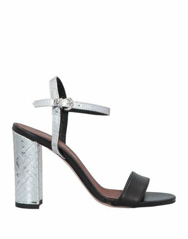 Paolo Mattei Woman Sandals Black Leather Cover