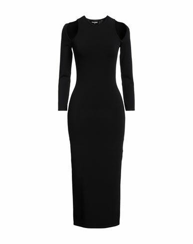 Dsquared2 Woman Midi dress Black Viscose, Polyester Cover