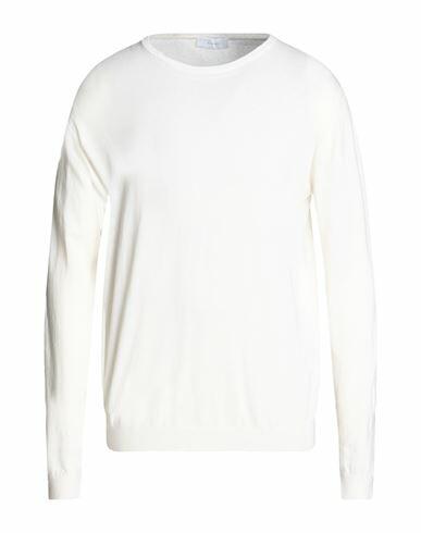 Diktat Man Sweater White Silk, Cotton Cover