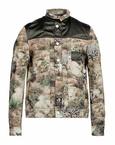 Golden Goose Man Jacket Khaki Polyester, Cotton Cover