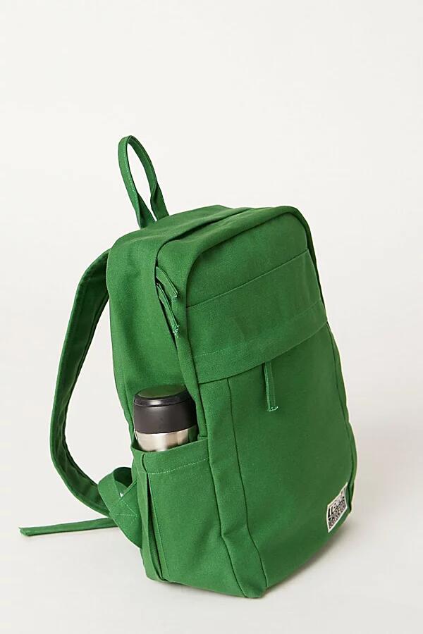 Terra Thread Organic Cotton Canvas Backpack in Green Cover