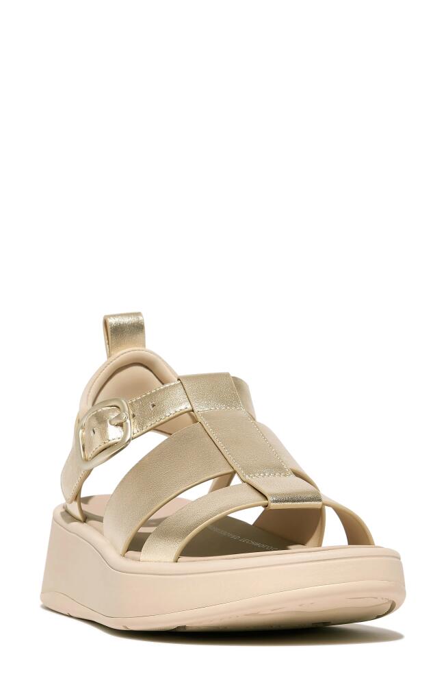 FitFlop F-Mode Ankle Strap Platform Fisherman Sandal in Platino Cover