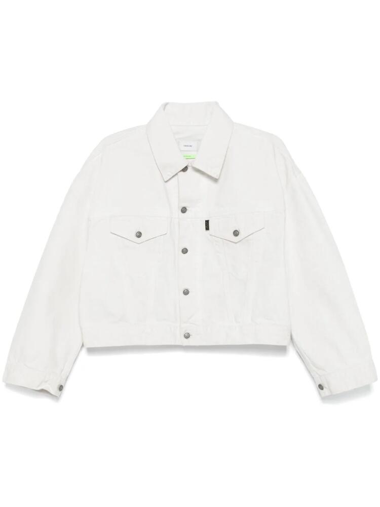 Haikure denim jacket - White Cover