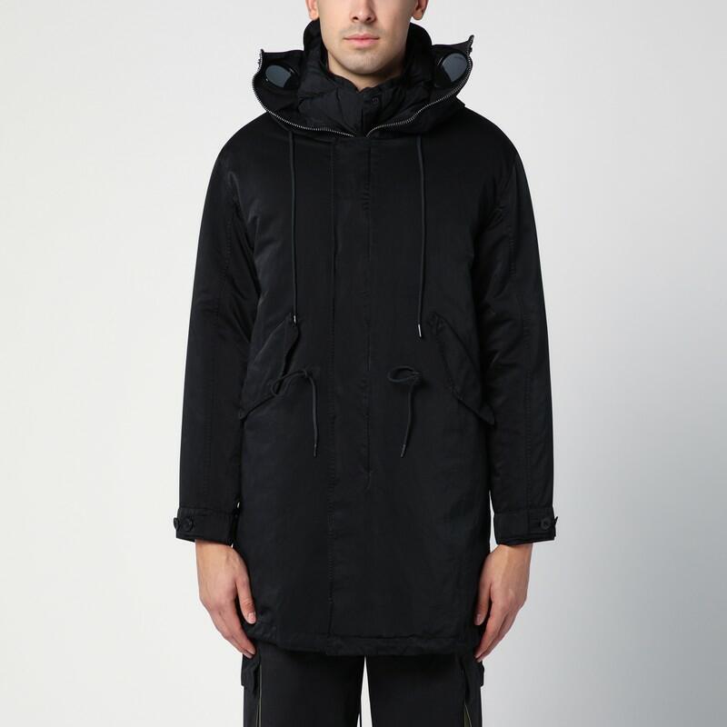 C.P. Company Black Micro Kei Explorer Parka Cover