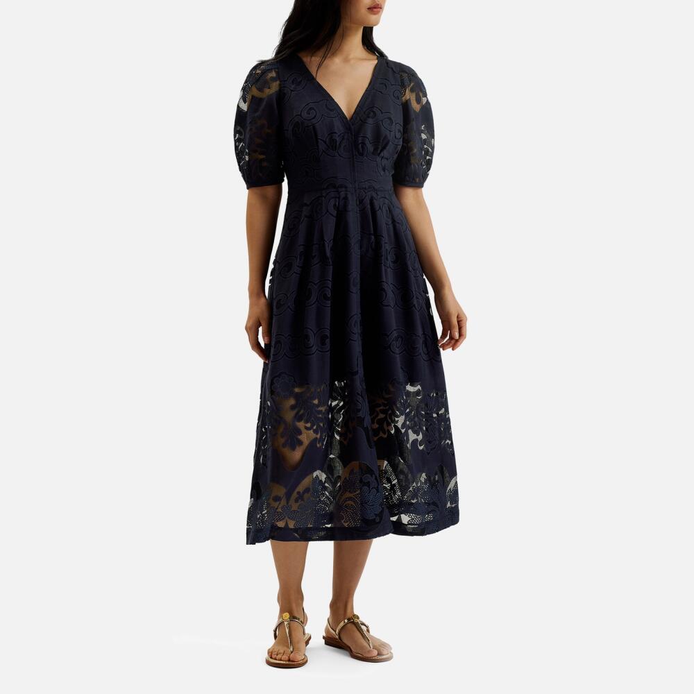 Ted Baker Agnel Cotton-Blend Lace Midi Dress Cover