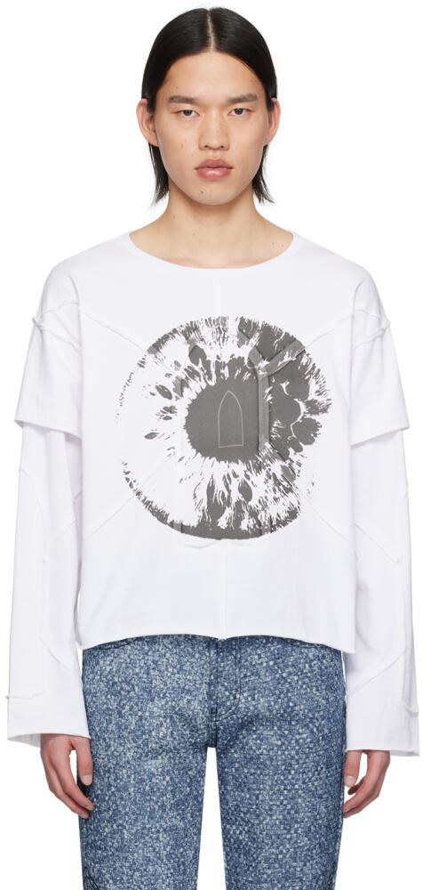 Who Decides War White Eye Long Sleeve T-Shirt Cover