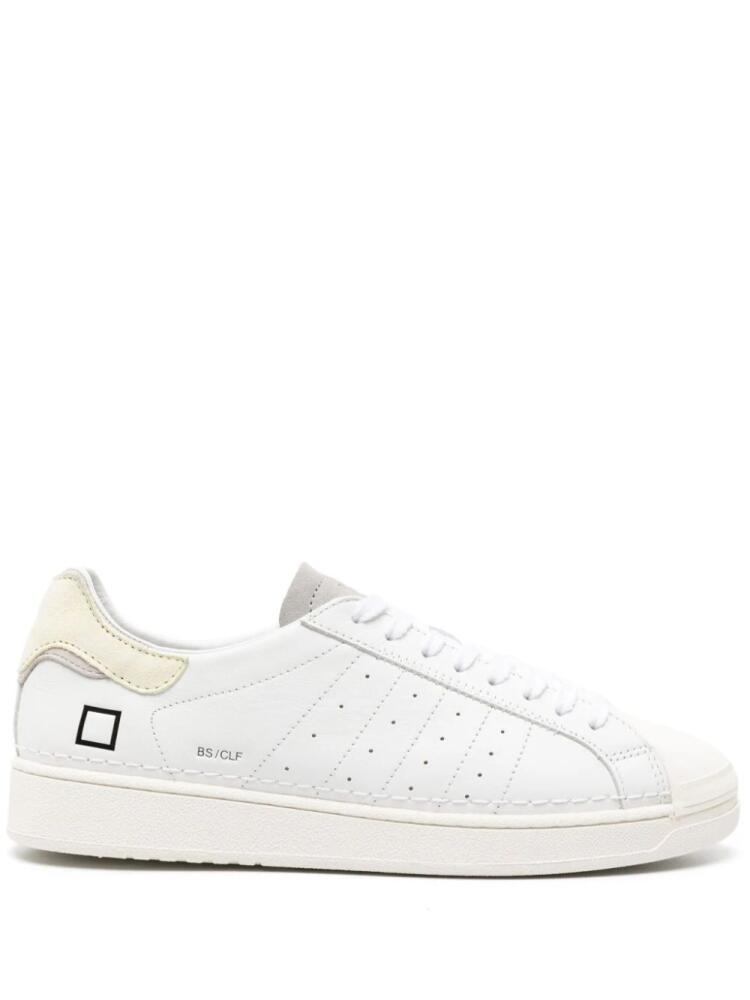 D.A.T.E. Base lace-up leather sneakers - White Cover