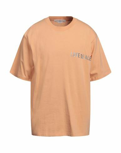 Golden Goose Man T-shirt Apricot Cotton Cover