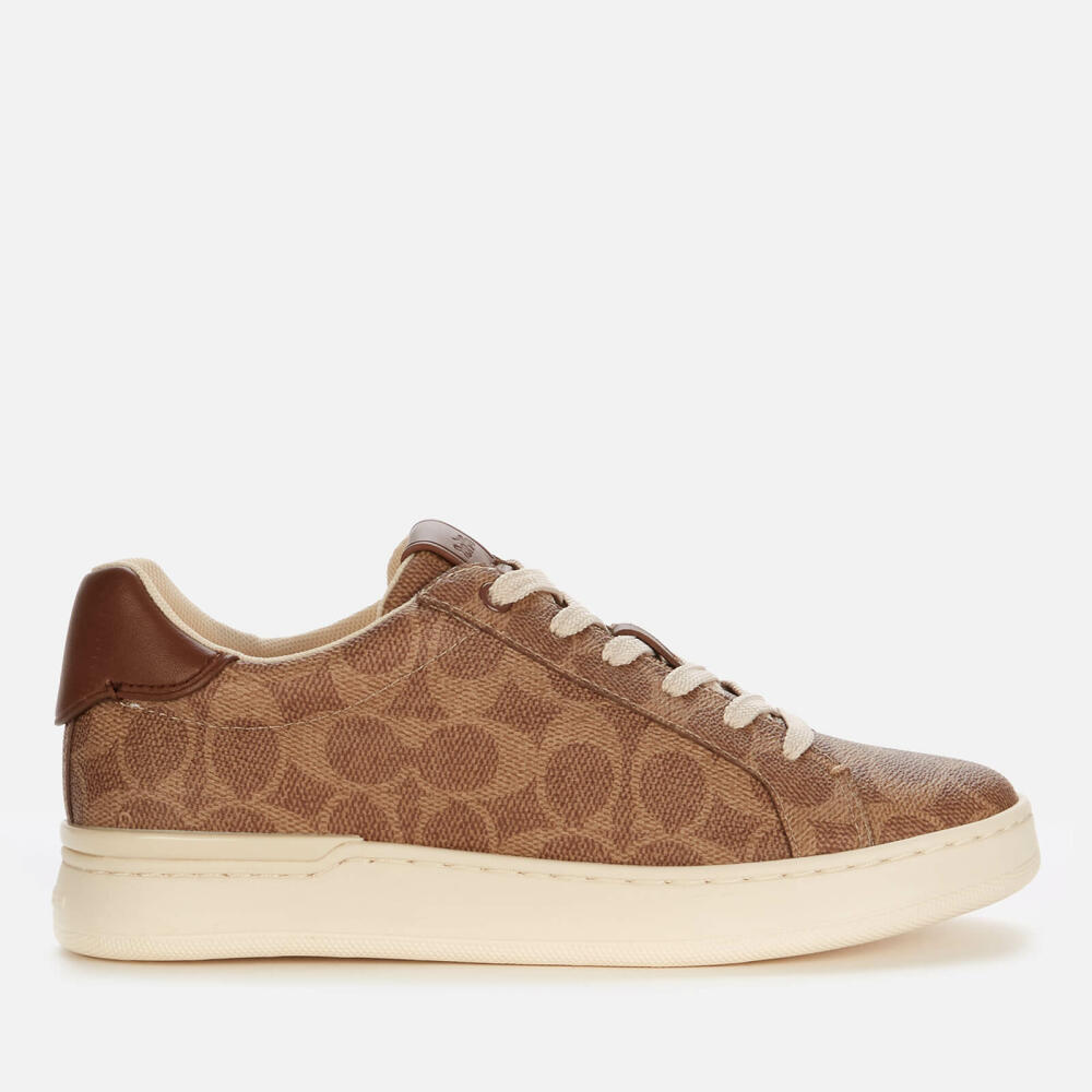 Coach Women's Lowline Coated Canvas Trainers - Tan Cover