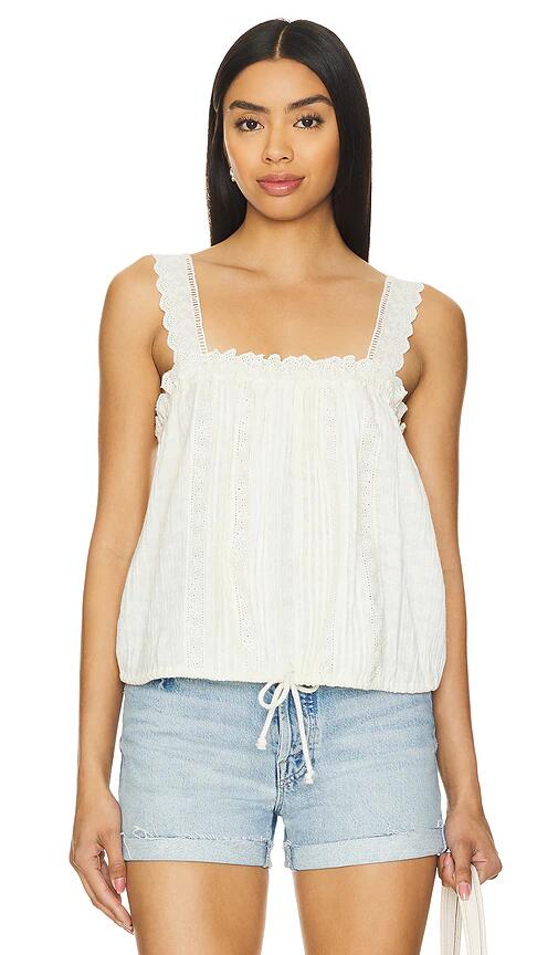 Free People Because Of You Tank in Ivory Cover