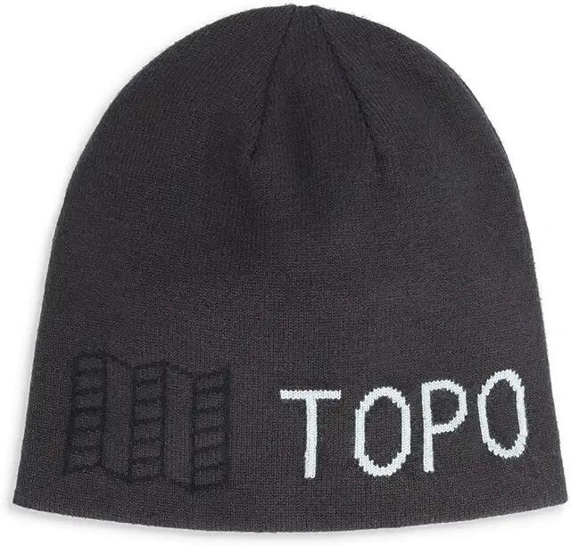 Topo Designs Slim Fitted Beanie (Black/Charcoal) Caps Cover