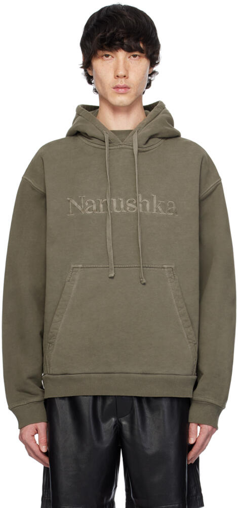 Nanushka Gray Ever Hoodie Cover